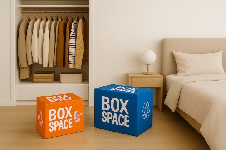 Armario ordenado tras renovación con ayuda de Boxspace