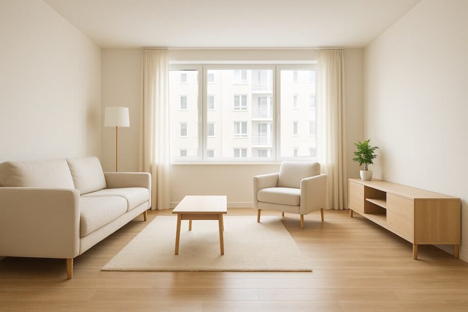 Muebles y objetos almacenados para preparar una casa en alquiler con Boxspace